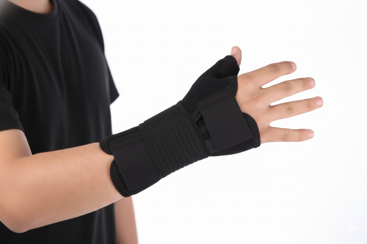 مچشست بند آتل دار نئوپرن - Neoprene Wrist Splint